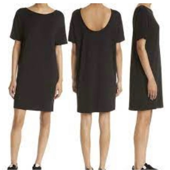 NWOT Rag & Bone Black Scoop Back Mini Dress Size M - Picture 1 of 5